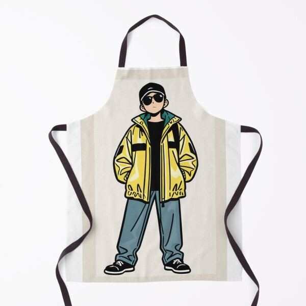 Item preview, Fashion - Man in White Windbreaker Sunglasses Streetwear Anime designed and sold by AnimeShin.
