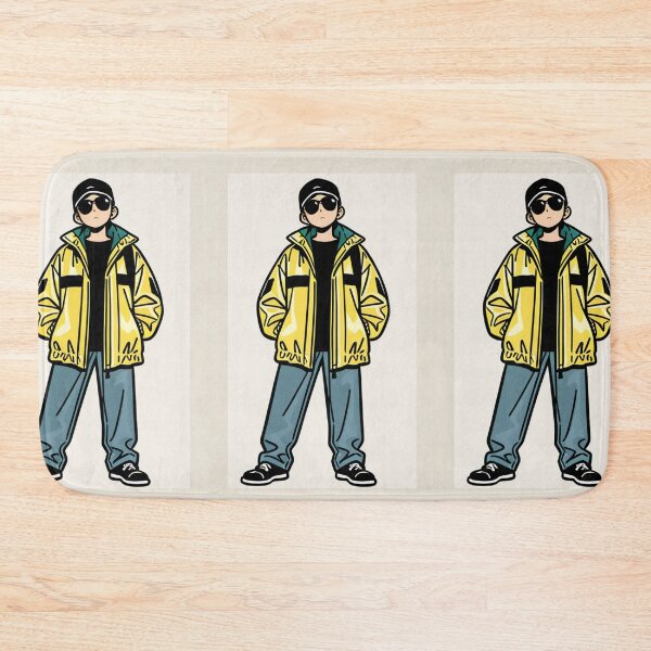 Item preview, Fashion - Man in White Windbreaker Sunglasses Streetwear Anime designed and sold by AnimeShin.