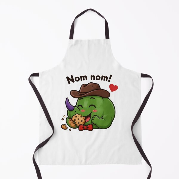 Item preview, Nom Nom Triceracorn Eating Cookie Cute Cowboy Dinosaur  designed and sold by ZazuCo.
