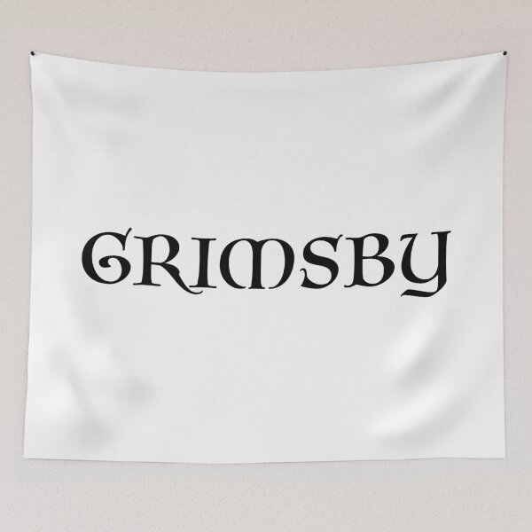 Item preview, Grimsby old medieval style text (Black) designed and sold by STUDIO-72.