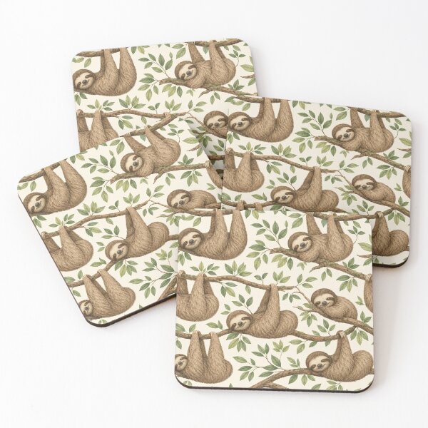 Item preview, Sleeping Sloths in the Treetops designed and sold by Owcomm.