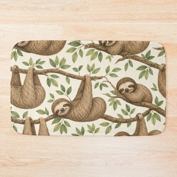Item preview, Sleeping Sloths in the Treetops designed and sold by Owcomm.