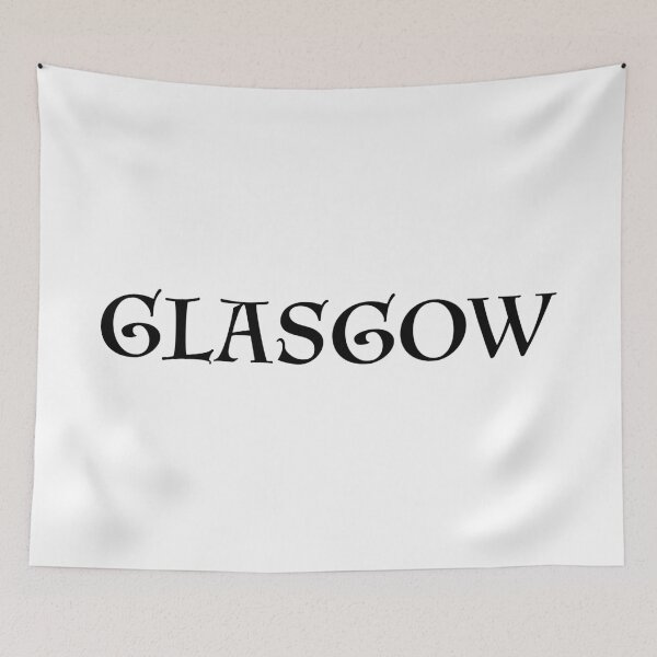 Item preview, Glasgow old medieval style text (Black) designed and sold by STUDIO-72.