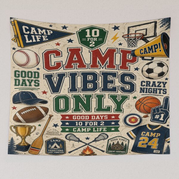 Item preview, For The Boys Camp Collage designed and sold by Rachel's Room.