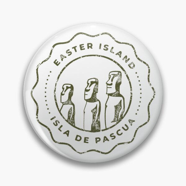 Item preview, Vintage Easter Island Isla de Pascua Travel Stamp designed and sold by RickTShop.