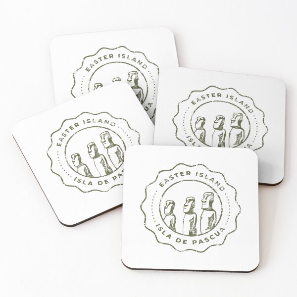 Item preview, Vintage Easter Island Isla de Pascua Travel Stamp designed and sold by RickTShop.