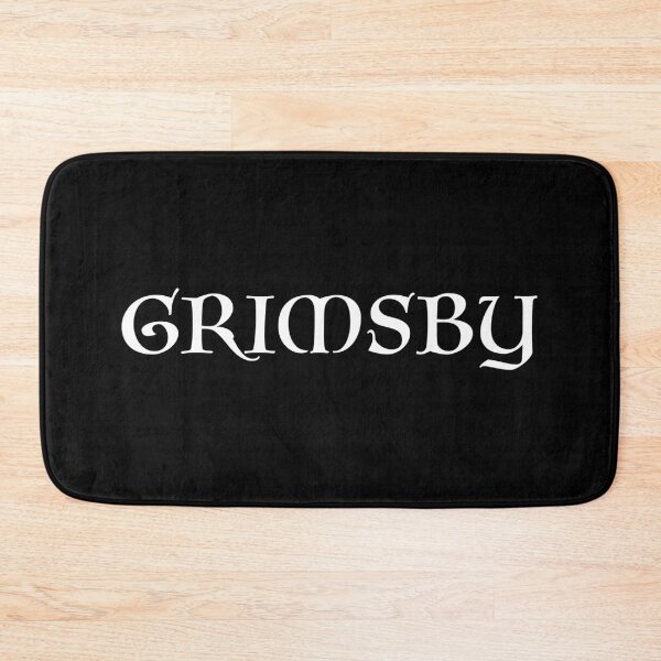 Item preview, Grimsby old medieval style text (White) designed and sold by STUDIO-72.