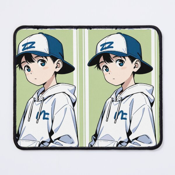 Item preview, Fashion - Man in White Zip Hoodie Cap Backward Streetwear Anime Variant 2 designed and sold by AnimeShin.