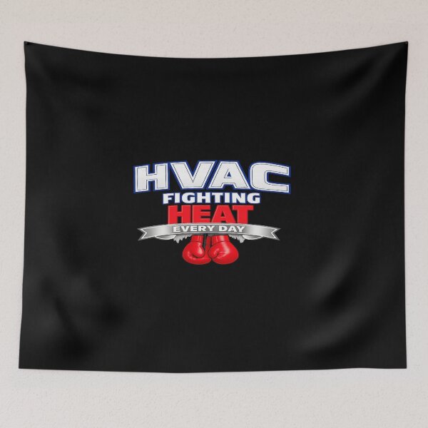 Item preview, HVAC Fighting Heat Every Day Boxing HVAC Tech Design designed and sold by FrozenHeat97.