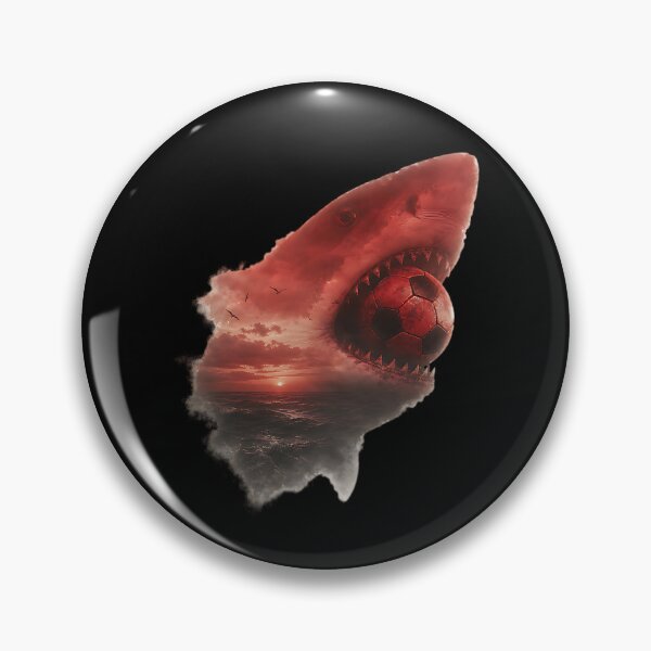 Item preview, Shark with a football in its mouth designed and sold by ReneMM.