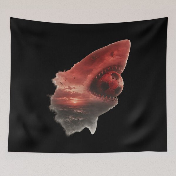 Item preview, Shark with a football in its mouth designed and sold by ReneMM.