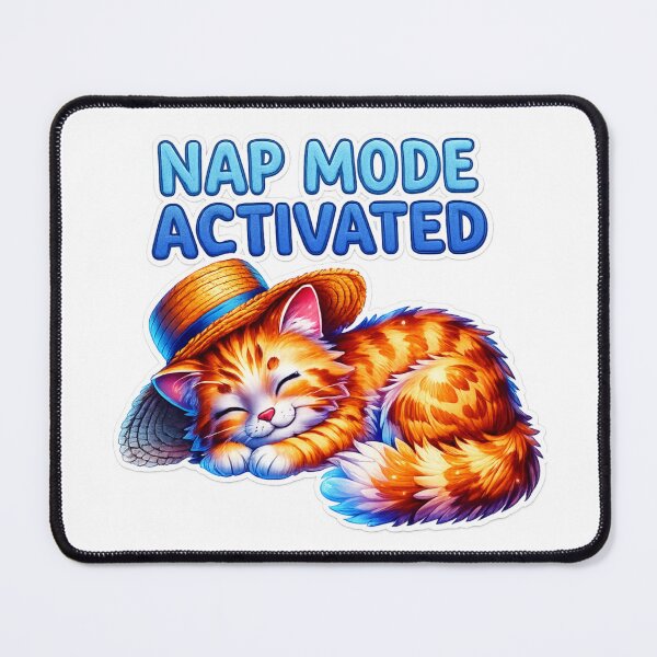 Item preview, Nap Mode Activated Cute Sleeping Cat Sticker | Funny Cat Lover Design designed and sold by AMIR PRO .
