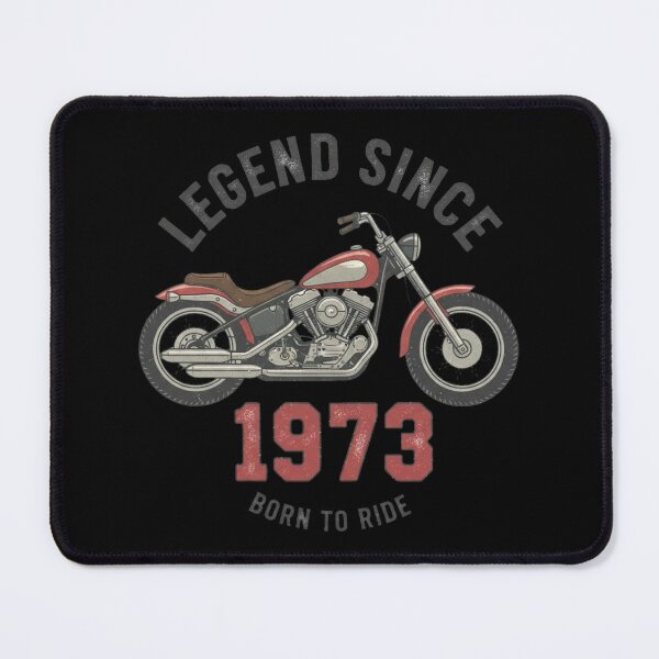 Item preview, Vintage Motorcycle Birthday Gift for Bikers, Born to Ride Retro Graphic, Legendary Since 1973 Classic Rider Design designed and sold by Whisky1111.