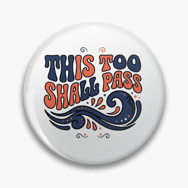 Item preview, This Too Shall Pass — Retro Groovy Resilience designed and sold by PlushFutura.