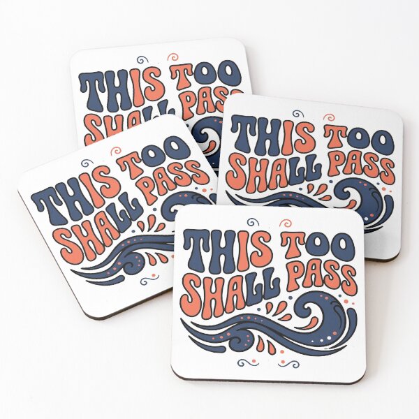 Item preview, This Too Shall Pass — Retro Groovy Resilience designed and sold by PlushFutura.