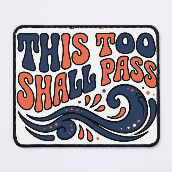 Item preview, This Too Shall Pass — Retro Groovy Resilience designed and sold by PlushFutura.