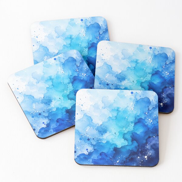 Item preview, Blue Watercolor Ink Wash Gradient designed and sold by Owcomm.