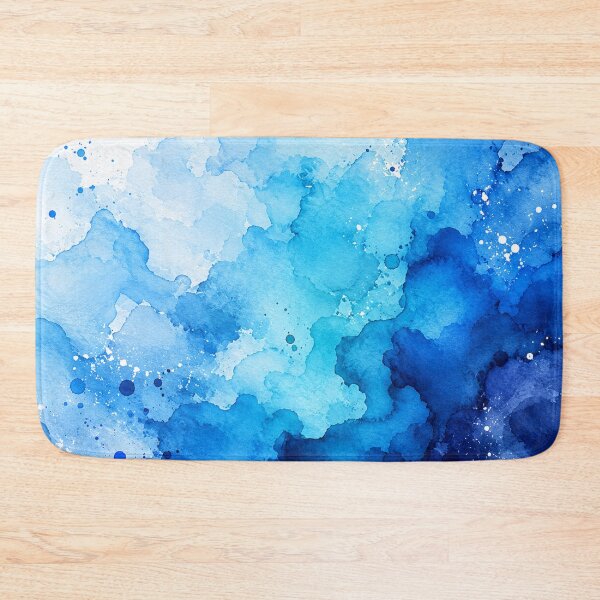 Item preview, Blue Watercolor Ink Wash Gradient designed and sold by Owcomm.