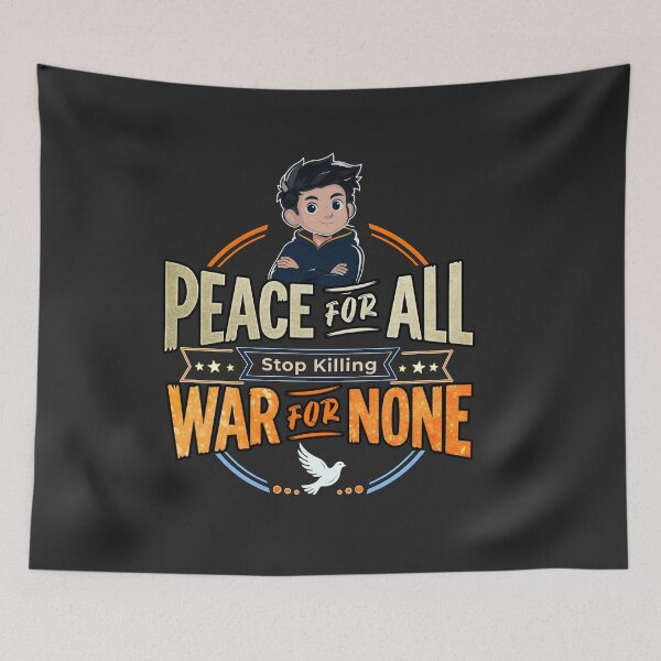Item preview, Peace For All War For None Anti War Quote designed and sold by Print Expert.