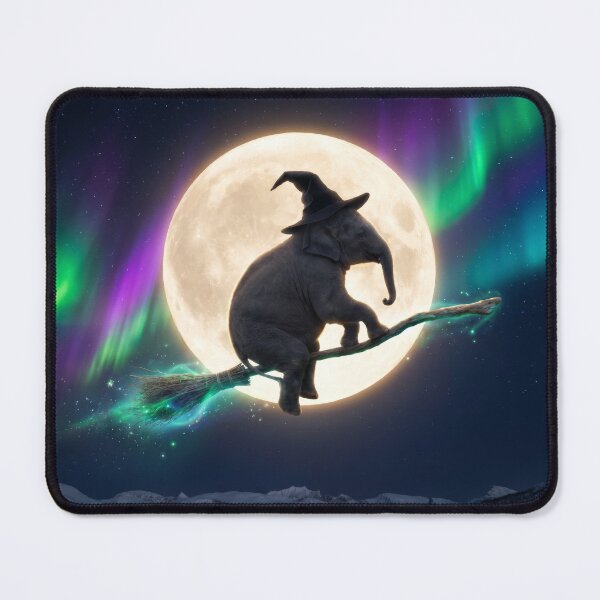 Item preview, Elephant Rides Magic Broom Across the Arctic designed and sold by Tridentulus.