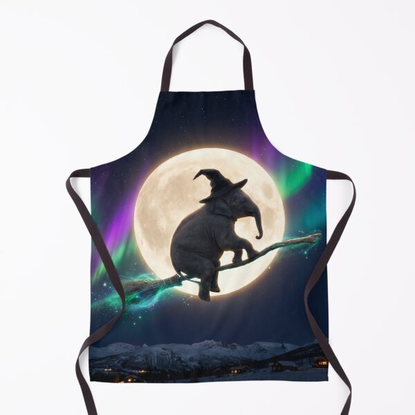 Item preview, Elephant Rides Magic Broom Across the Arctic designed and sold by Tridentulus.