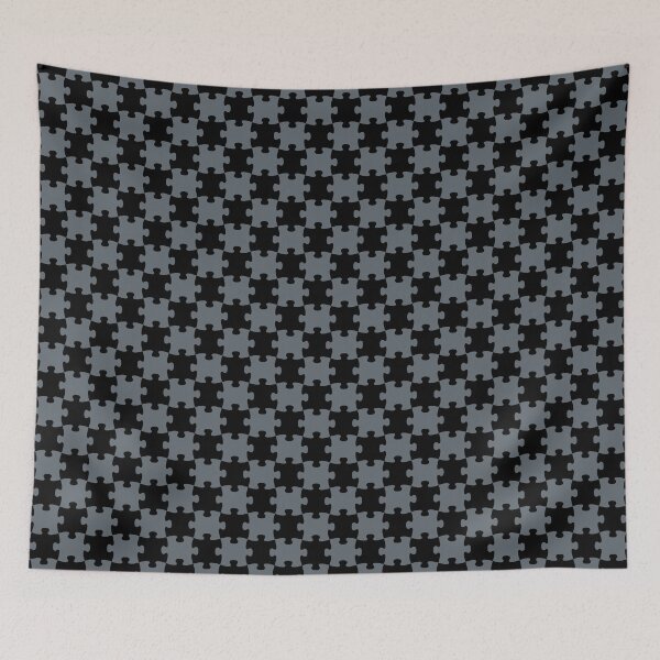 Item preview, Puzzle Pattern - black + grey designed and sold by The Common Tee.
