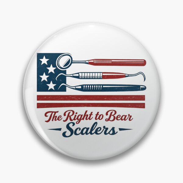 Item preview, The Right to Bear Scalers Funny Dentist 4th of July Shirt Dental Hygienist Gift designed and sold by Print Loft.