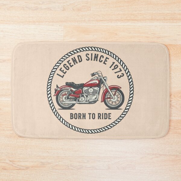 Item preview, Vintage Motorcycle Birthday Gift for Bikers, Born to Ride Retro Graphic, Legendary Since 1973 Classic Rider Design designed and sold by Whisky1111.