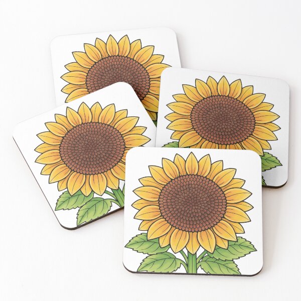 Item preview, Vibrant Summer Sunflower Illustration designed and sold by Inka Moon Design.