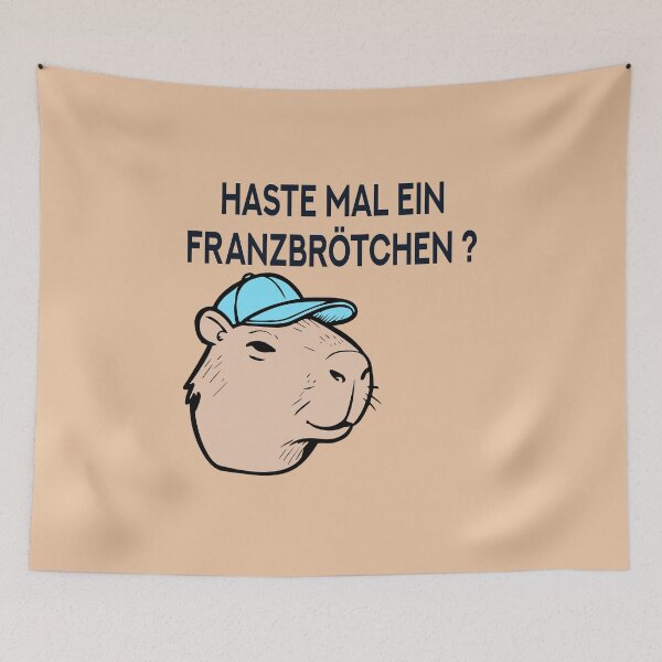Artikelvorschau, Hamburg Franzbrötchen Capybara entworfen und verkauft von minimalartstory.