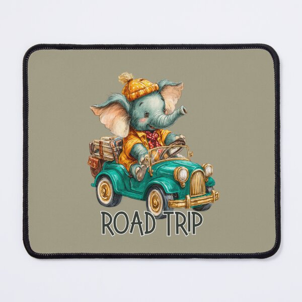 Item preview, Vintage Elephant Roadtrip Adventure designed and sold by All About DigiCraft by Fedelina.