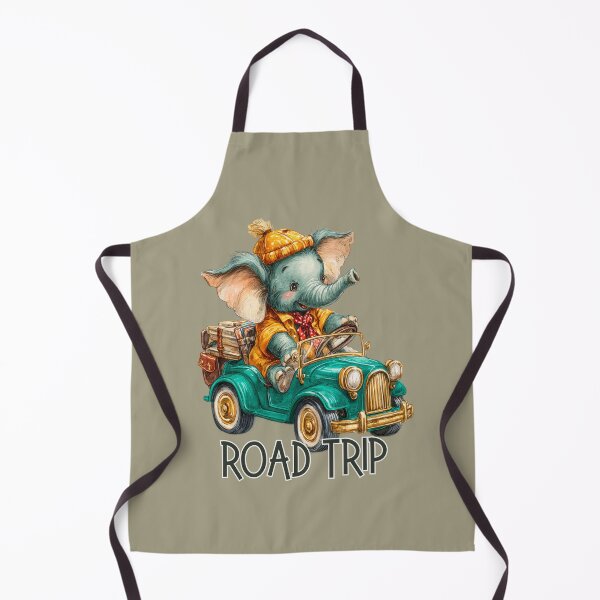 Item preview, Vintage Elephant Roadtrip Adventure designed and sold by All About DigiCraft by Fedelina.