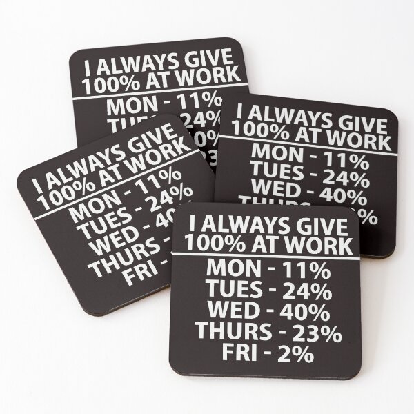 Item preview, I Always Give 100% At Work Shirt, Funny Work Humor Tee, Sarcastic Coworker Gift, Office Joke T-Shirt designed and sold by LunarPixel art.