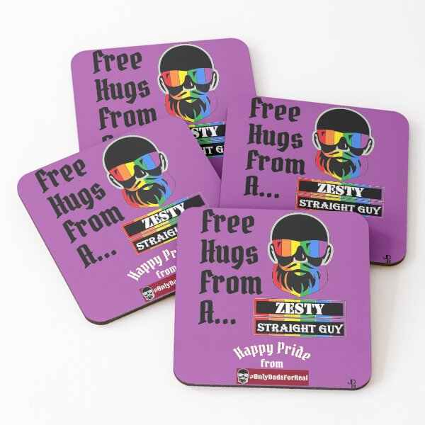 Item preview, Free Hugs Zesty Straight Guy (Purple) *More Colors Available in Collection designed and sold by OnlyDadsForReal.