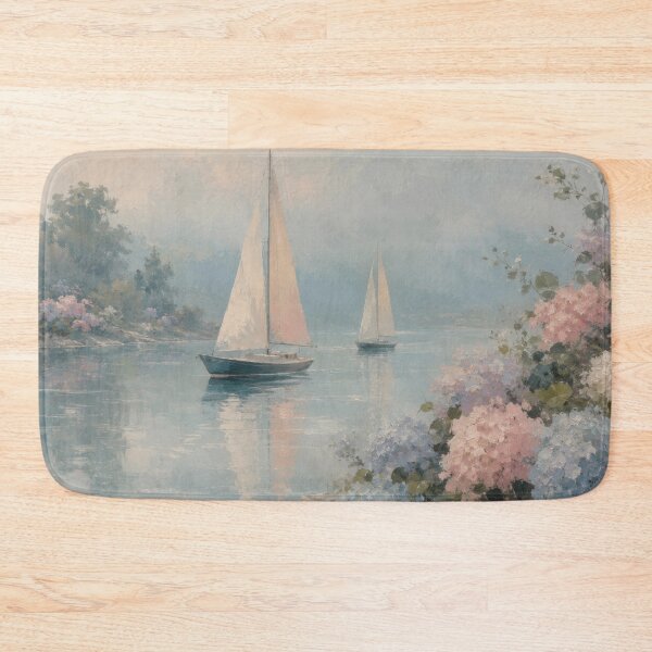 Item preview, Sailboats Hydrangeas designed and sold by scicilysimonee.
