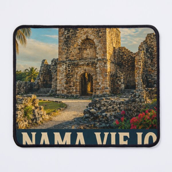 Item preview, Panama Viejo Vintage Travel Poster – Historic Panama City Wall Art designed and sold by ElartedeNoel.