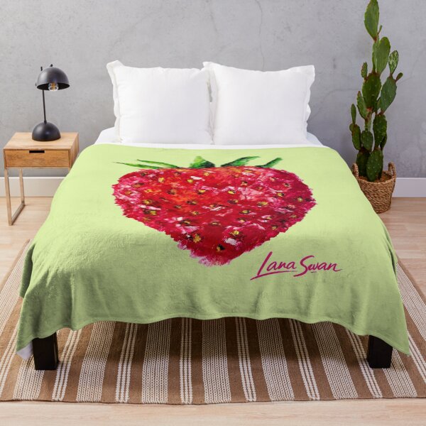 Item preview, LIME STRAWBERRY | oil painting | Unique ART Design | Lime Background designed and sold by BlueberrySwan.