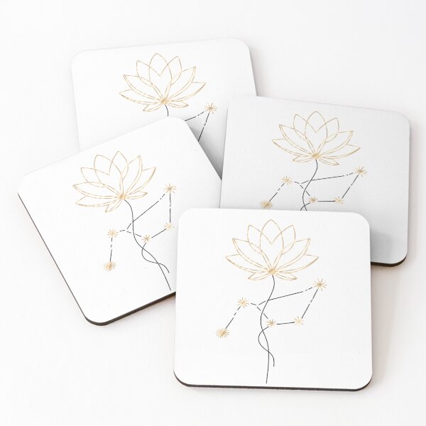 Item preview,     Golden Lotus Star Map | Elegant Botanical Aesthetic designed and sold by jee532.