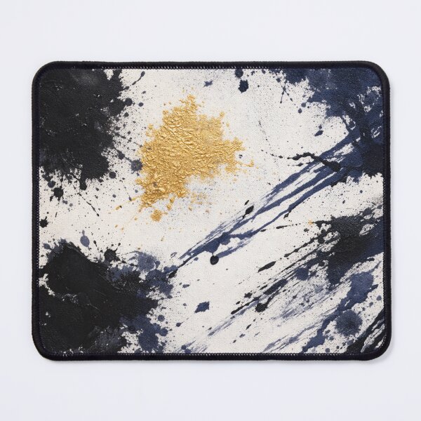 Item preview, Abstract Gold Splatter Modern Area Rug designed and sold by OnePercent992.