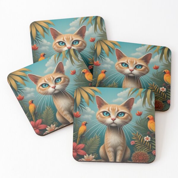 Item preview, Cute kitten in the garden of paradise designed and sold by Knock on my door.