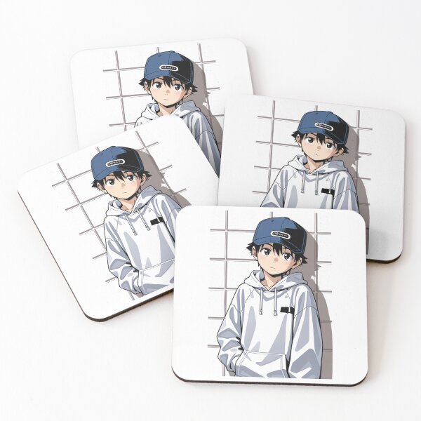 Item preview, Fashion - Man in White Zip Hoodie Cap Backward Streetwear Anime designed and sold by AnimeShin.