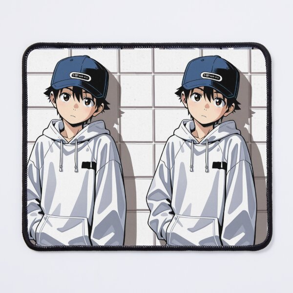 Item preview, Fashion - Man in White Zip Hoodie Cap Backward Streetwear Anime designed and sold by AnimeShin.