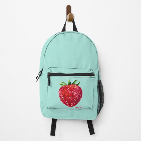 Item preview, POP STRAWBERRY | Aquamarine Retro Art | Bold Fruit Design designed and sold by BlueberrySwan.