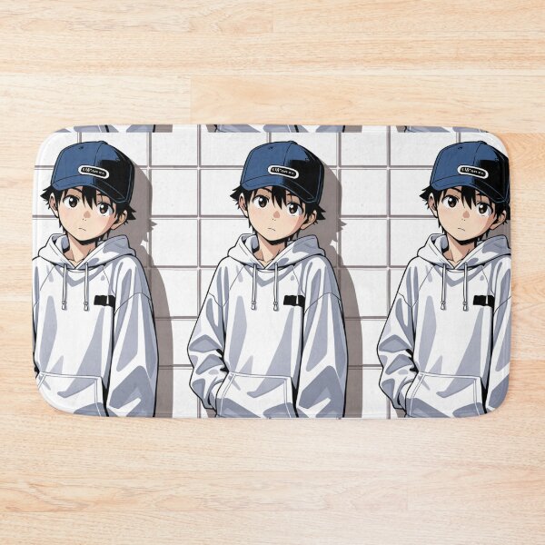 Item preview, Fashion - Man in White Zip Hoodie Cap Backward Streetwear Anime designed and sold by AnimeShin.