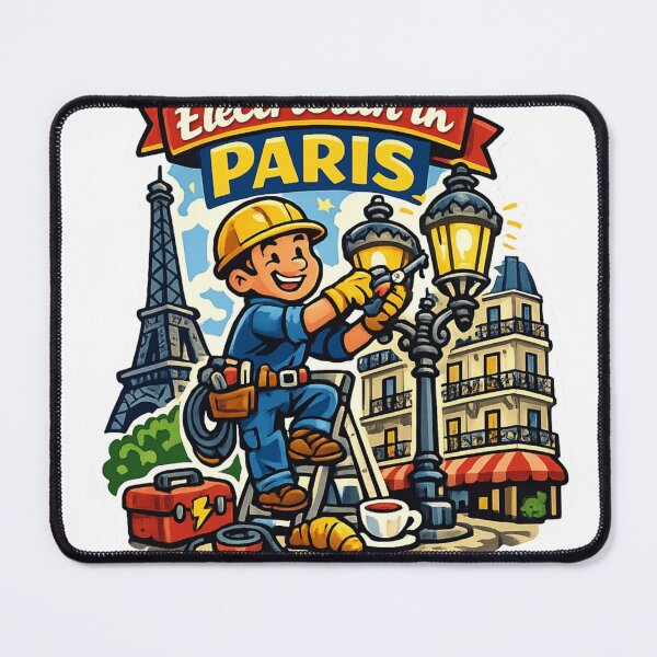 Item preview, Paris Electrician Sticker designed and sold by Imaginarium of Chaos falcon88 .