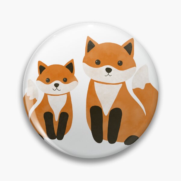 Item preview, Mom and baby fox designed and sold by Ana Gorozpe.