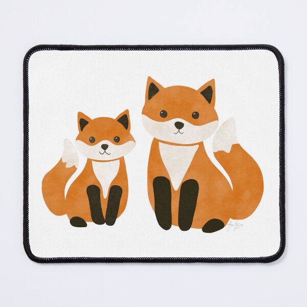 Item preview, Mom and baby fox designed and sold by Ana Gorozpe.