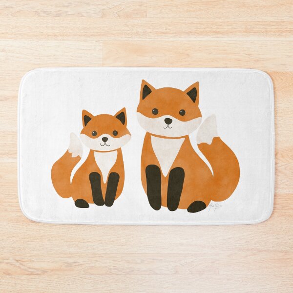 Item preview, Mom and baby fox designed and sold by Ana Gorozpe.