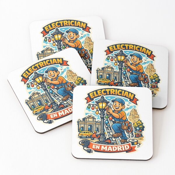 Item preview, Madrid Electrician Sticker designed and sold by Imaginarium of Chaos falcon88 .
