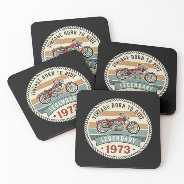 Item preview, Vintage Motorcycle Born to Ride Retro Biker Graphic, Legendary Since 1973 Classic Chopper Design Gift designed and sold by Whisky1111.